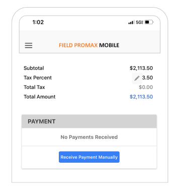 Record payments app