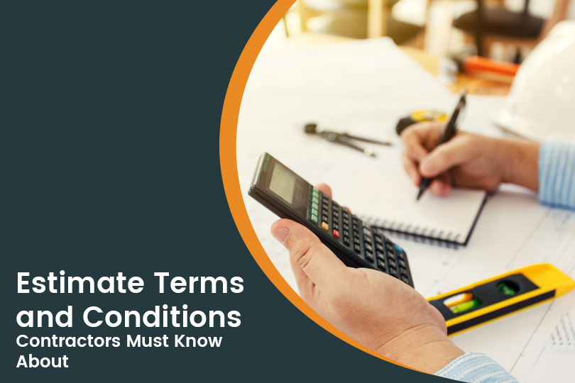 estimate terms and conditions